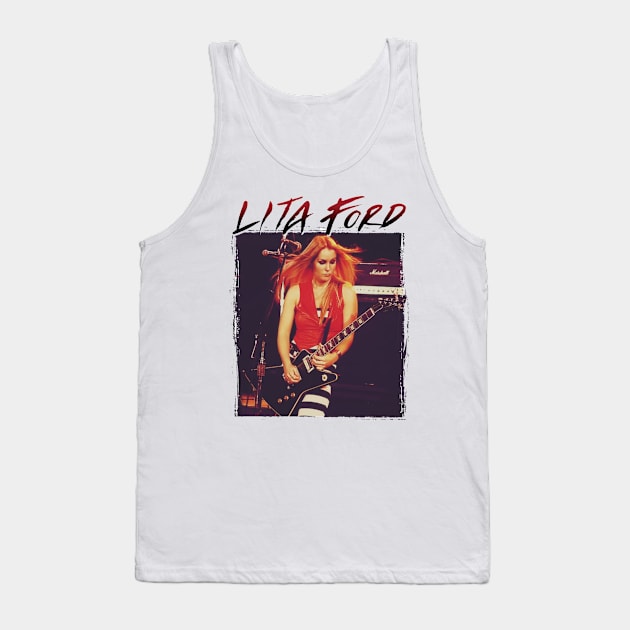 Rock woman_musician_9 Tank Top by Press Play Ent